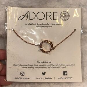 Adore Swarovski Stack & Sparkle Bracelet in Rose Gold